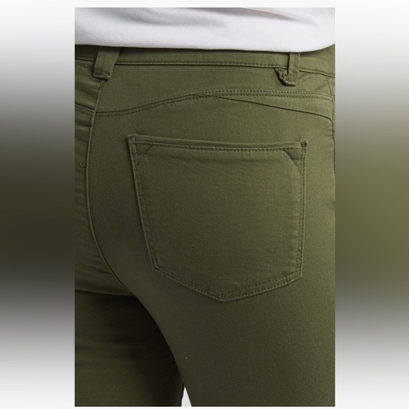 Wit & Wisdom Logan High Waist Ankle Slim Straight Leg Pants Celadon Size 0 NWT - Picture 4 of 11
